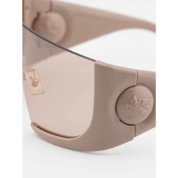 New Etro ETROMACARON 0FWM2S Shield Sunglasses in Beige Authentic main image 6